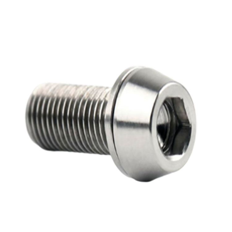 Šrouby pro kola M5x16mm Titanium GR2 GR5 Allex Šestihranná kuželová hlava